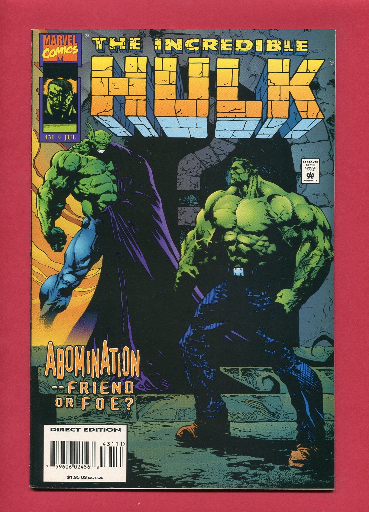Incredible Hulk #431 (Jul 1995), 8.5 VF+