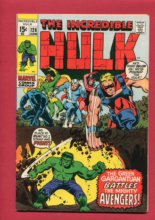 Incredible Hulk #128 (Jun 1970), 6.0 FN