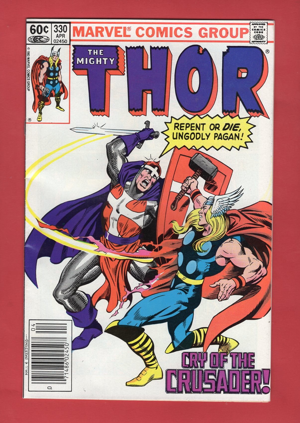 Thor #330 (Apr 1983) 7.5 VF- Newsstand