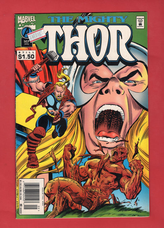 Thor #490 (Sep 1995) 7.5 VF- Newsstand