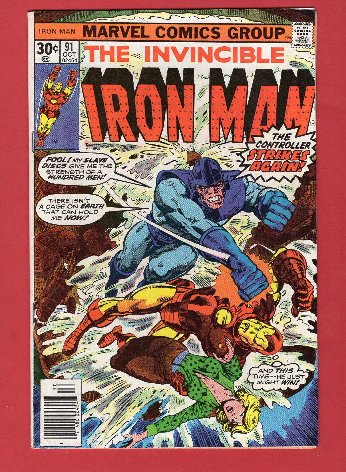 Iron Man #91 (Oct 1976) 7.5 VF- Newsstand