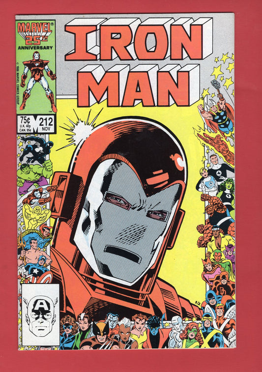 Iron Man #212 (Nov 1986) 8.5 VF+