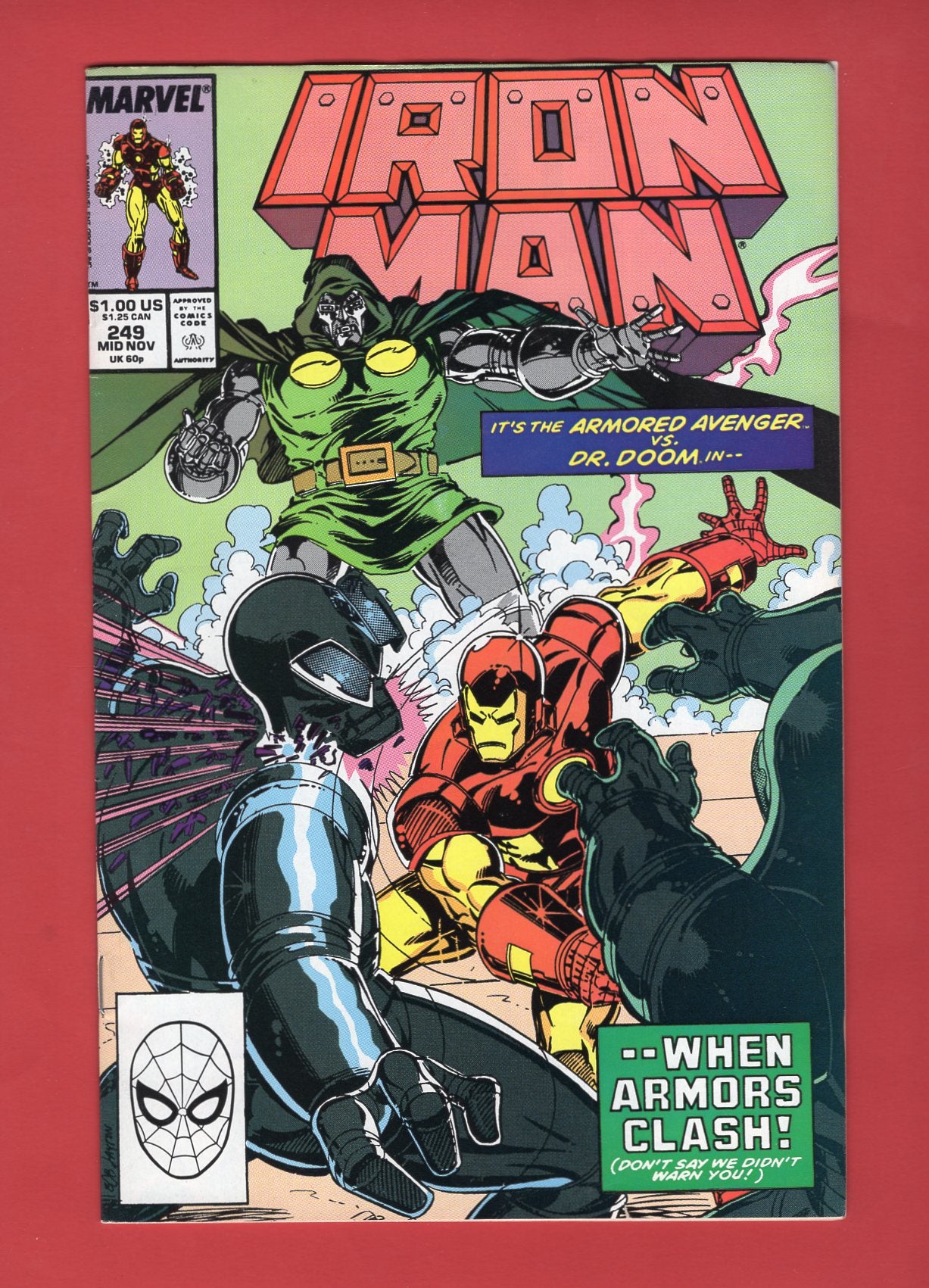 Iron Man #249 (Nov 1989) 7.5 VF-