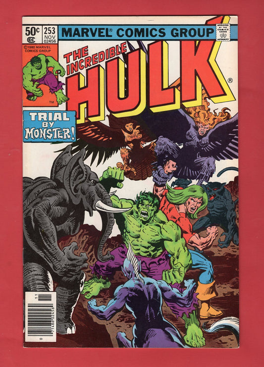 Incredible Hulk #253 (Nov 1980), 7.5 VF- Newsstand