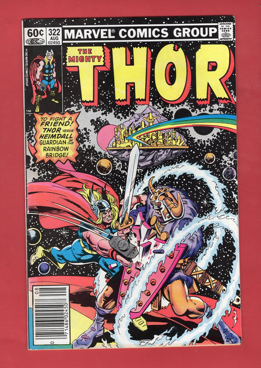 Thor #322 (Aug 1982) 7.5 VF- Newsstand
