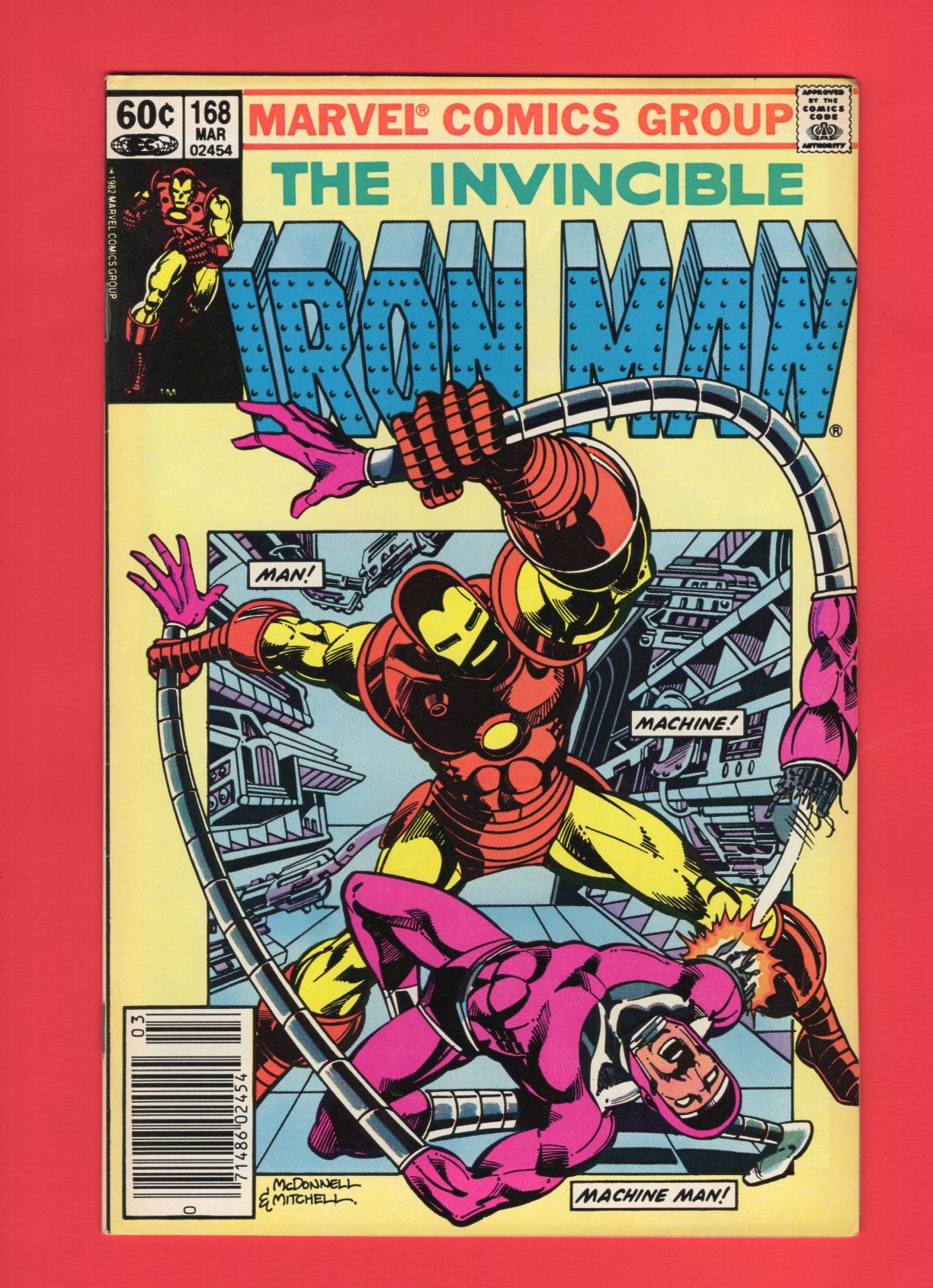 Iron Man #168 (Mar 1983) 7.5 VF- Newsstand