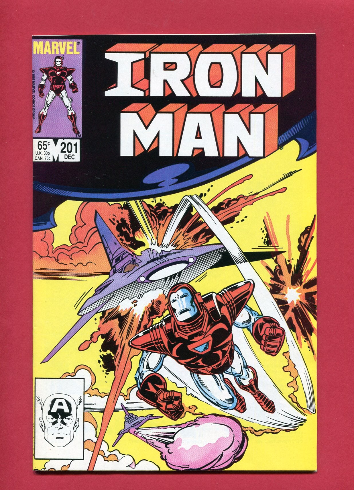 Iron Man #201 (Dec 1985), 9.2 NM-