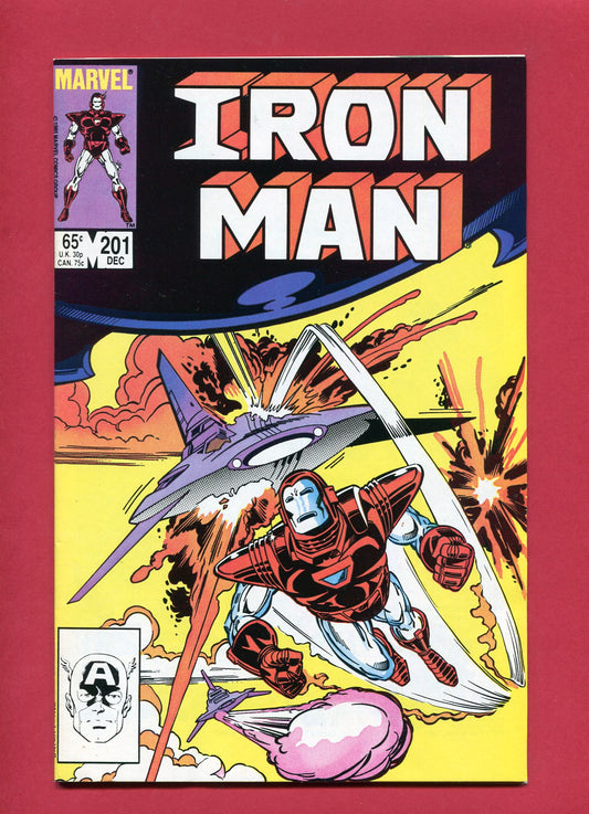 Iron Man #201 (Dec 1985), 9.2 NM-