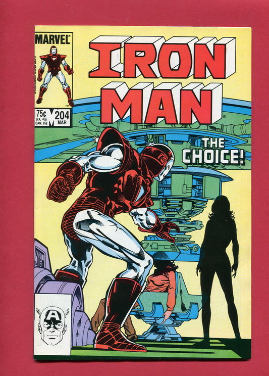 Iron Man #204 (Mar 1986), 9.2 NM-