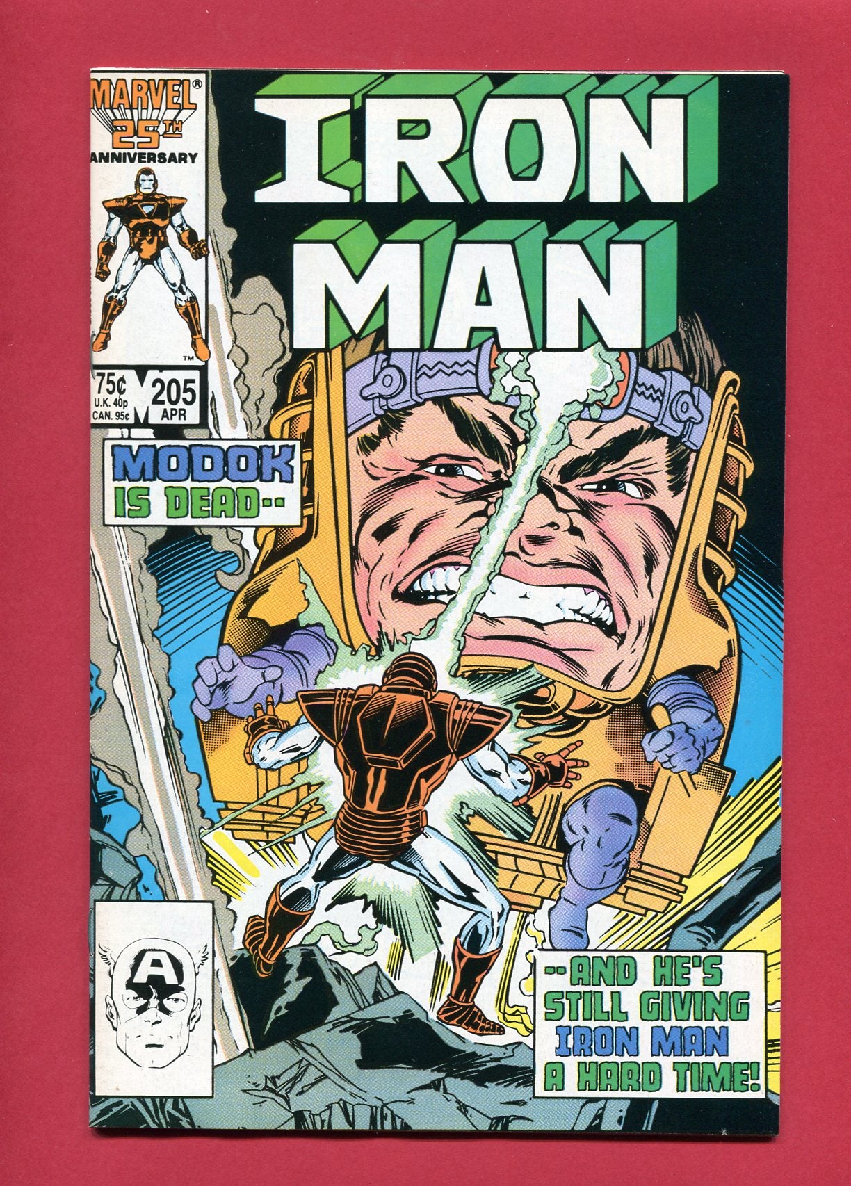 Iron Man #205 (Apr 1986), 9.2 NM-
