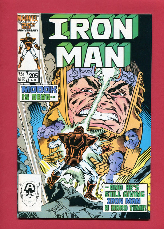 Iron Man #205 (Apr 1986), 9.2 NM-