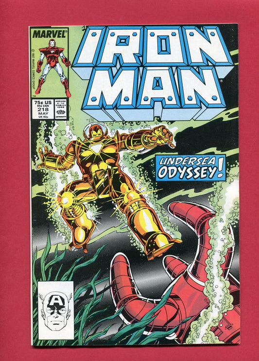 Iron Man #218 (May 1987) 8.5 VF+