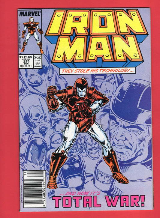 Iron Man #225 (Dec 1987) 7.0 FN/VF Newsstand