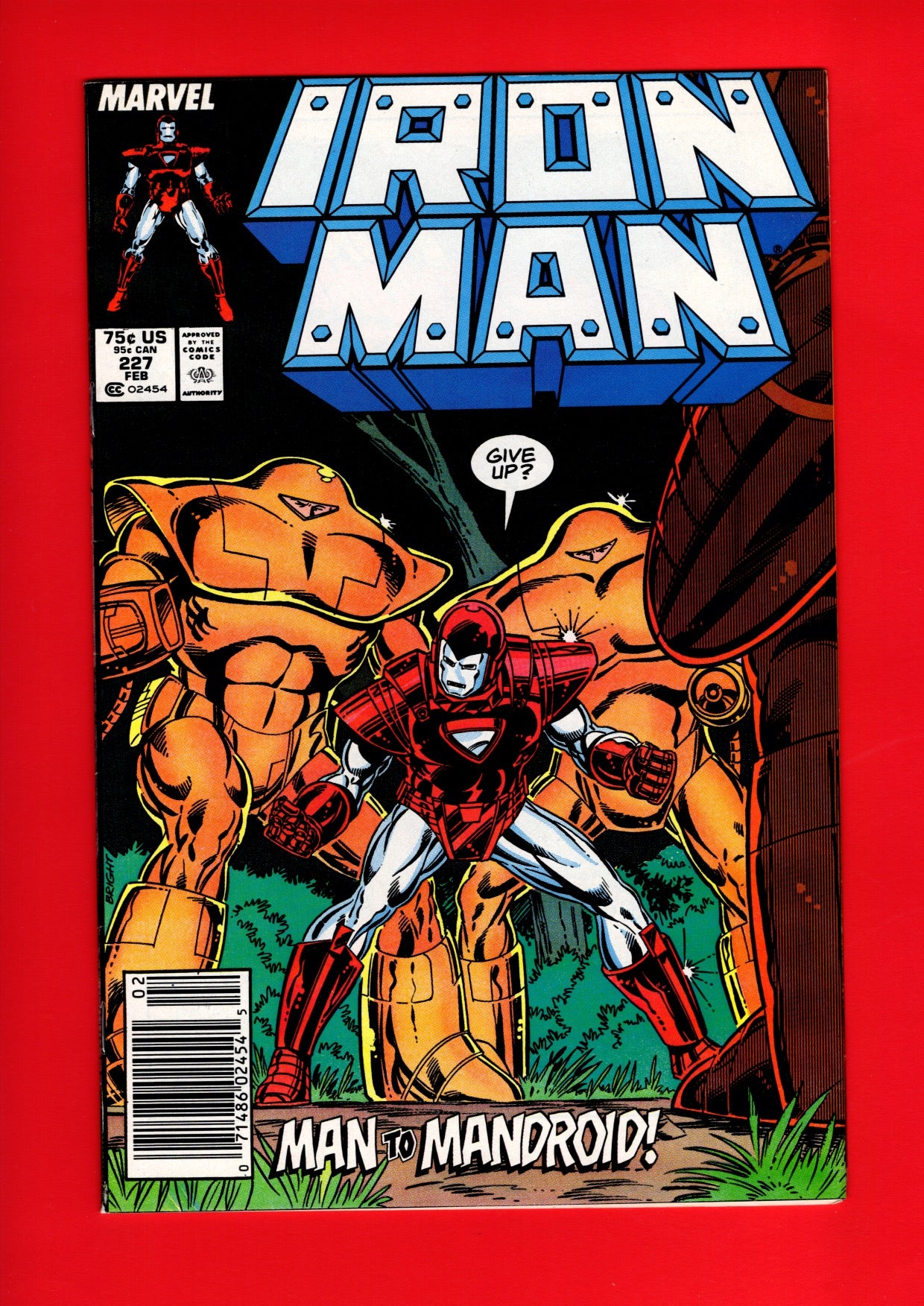 Iron Man #227 (Feb 1988) 8.0 VF Newsstand