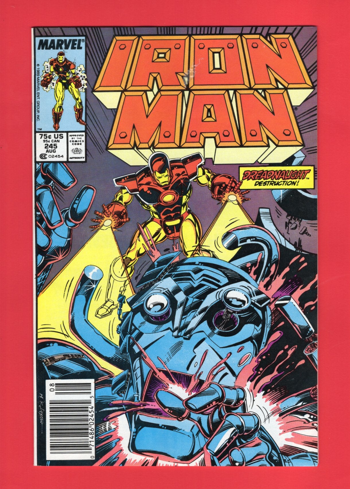 Iron Man #245 (Aug 1989) 8.0 VF Newsstand