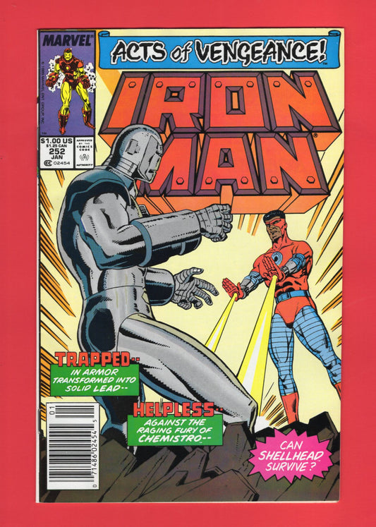 Iron Man #252 (Jan 1990) 8.0 VF Newsstand