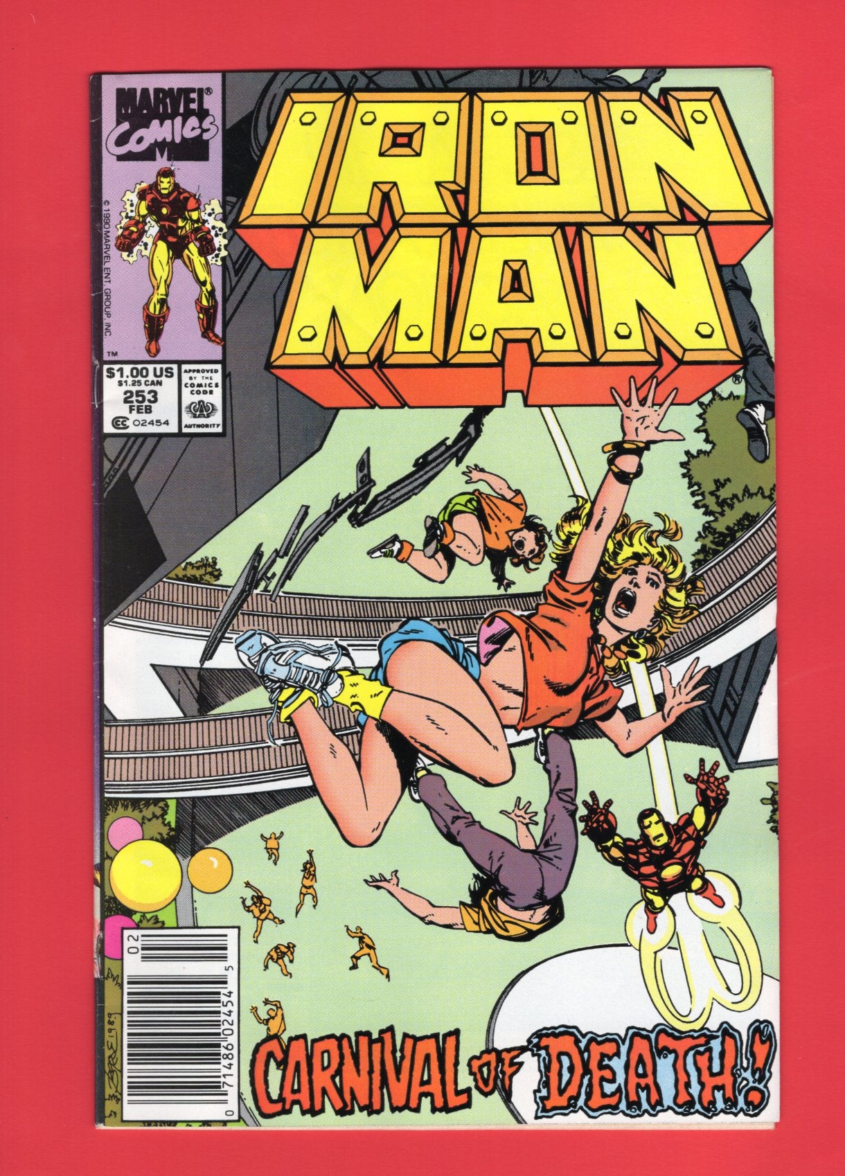 Iron Man #253 (Feb 1990), 6.5 FN+ Newsstand
