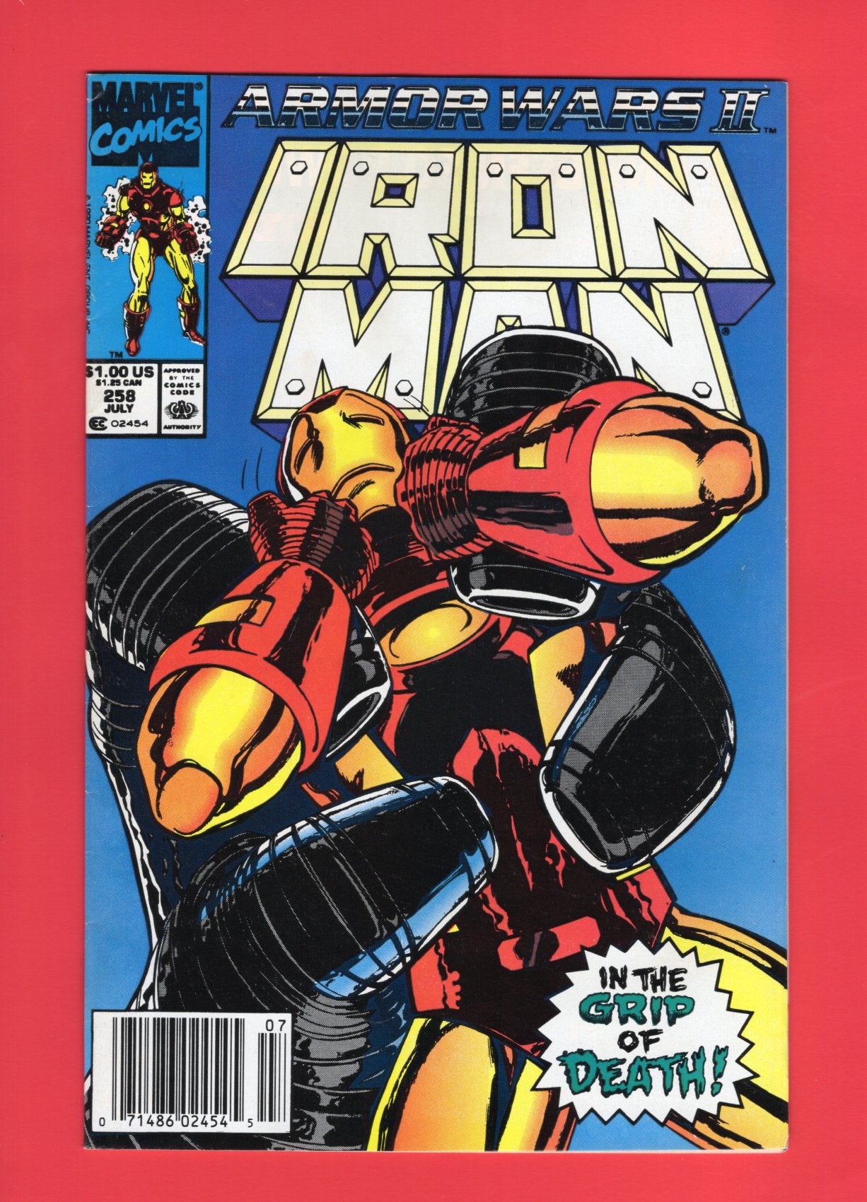 Iron Man #258 (Jul 1990) 6.5 FN+ Newsstand