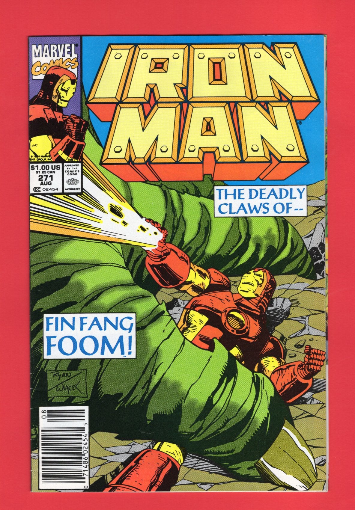 Iron Man #271 (Aug 1991) 7.5 VF- Newsstand