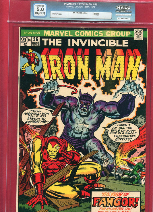 Iron Man #56 (Mar 1973), 5.0 VG/FN Halo Soft Slab