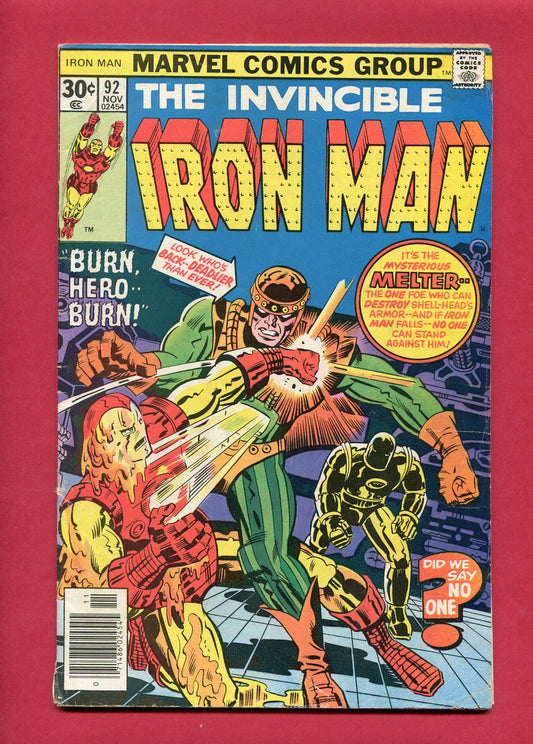 Iron Man #92 (Nov 1976), 4.5 VG+