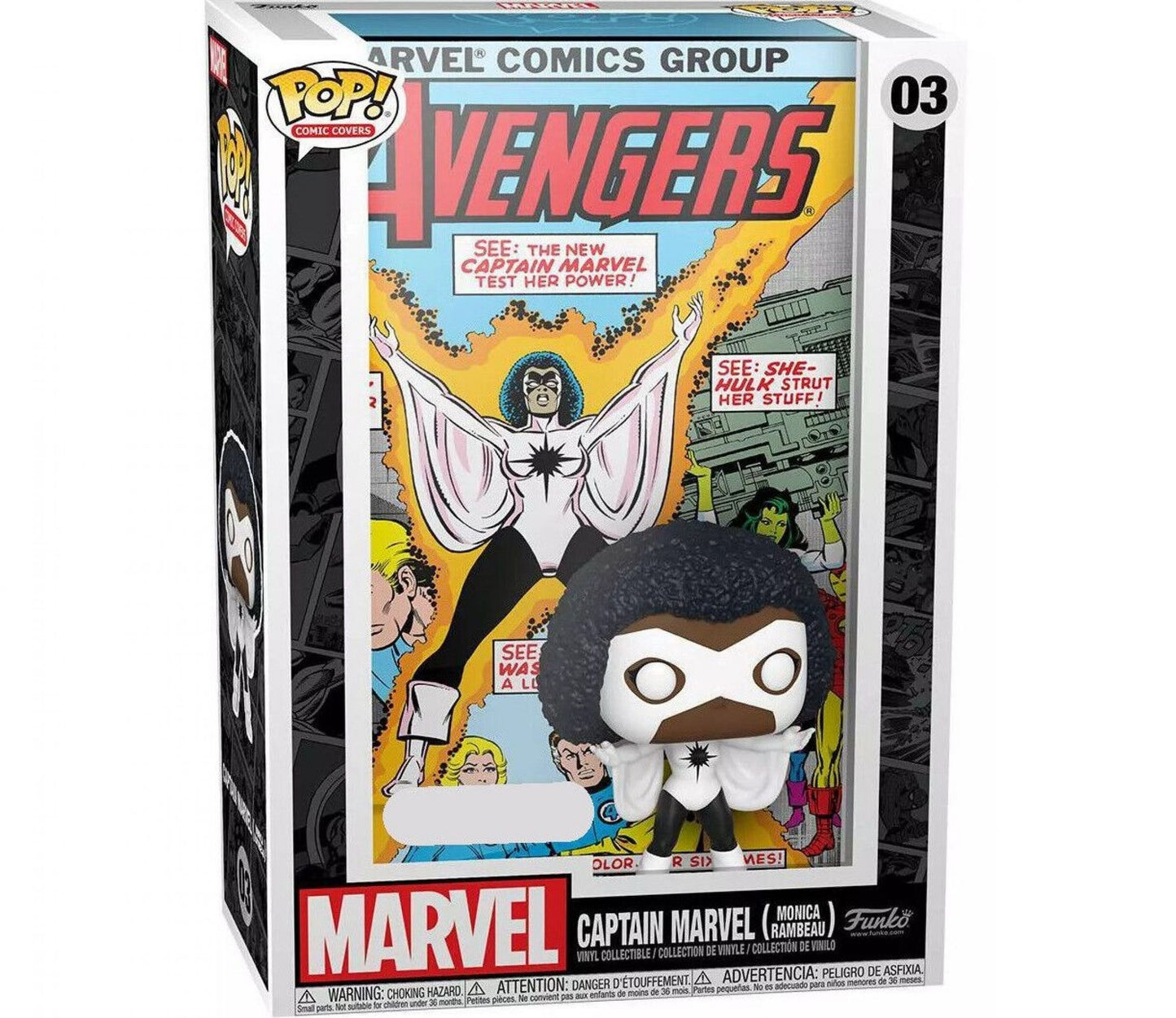 Captain Marvel Monica Rambeau - Avengers #227 Funko POP! Comic Cover (#03) boxed