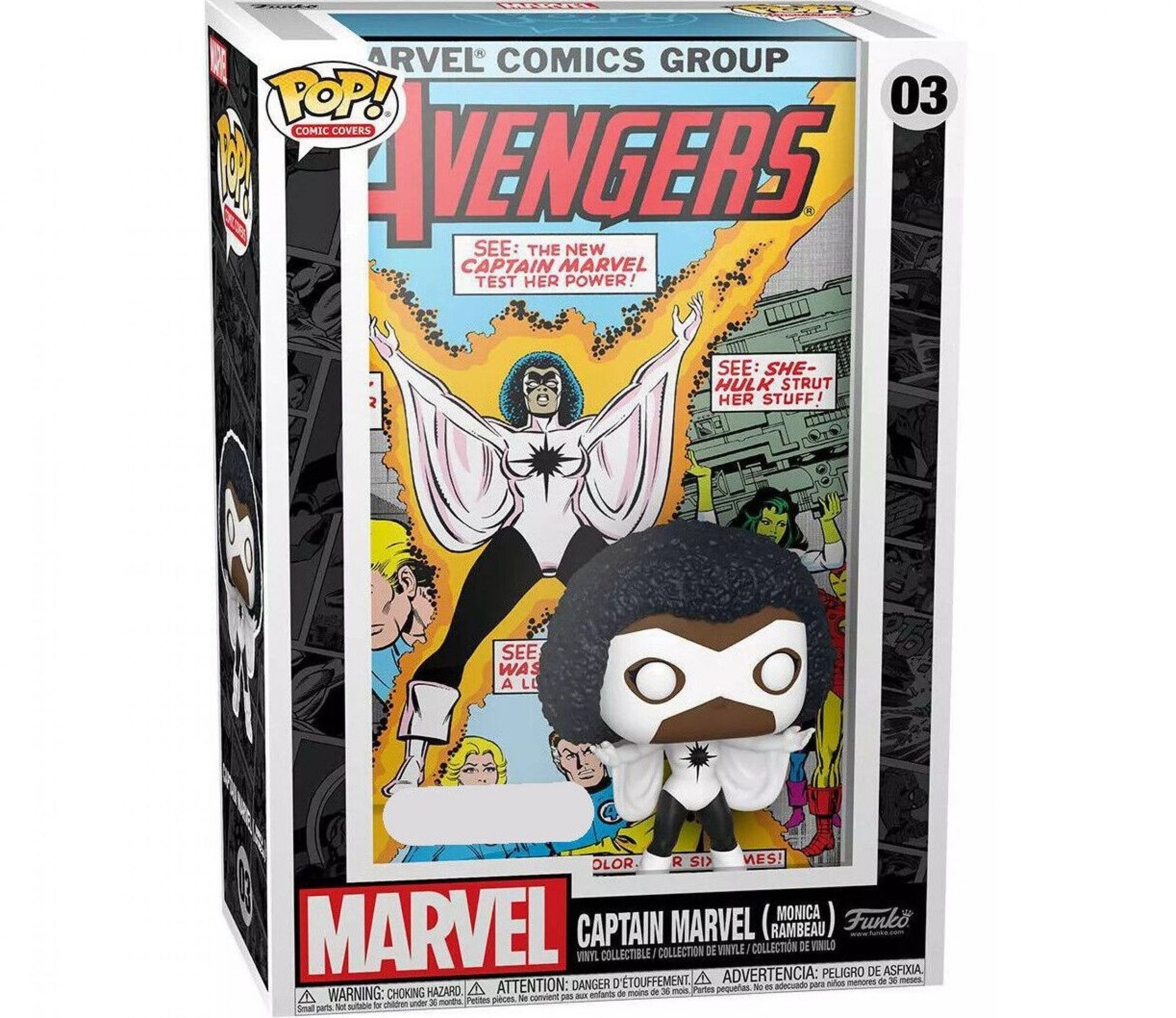 Captain Marvel Monica Rambeau - Avengers #227 Funko POP! Comic Cover (#03) boxed