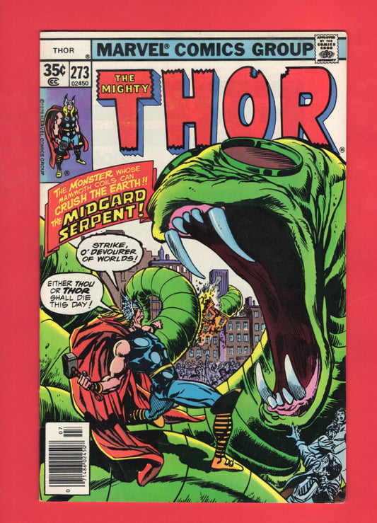 Thor #273 (Jul 1978) 7.5 VF- Newsstand