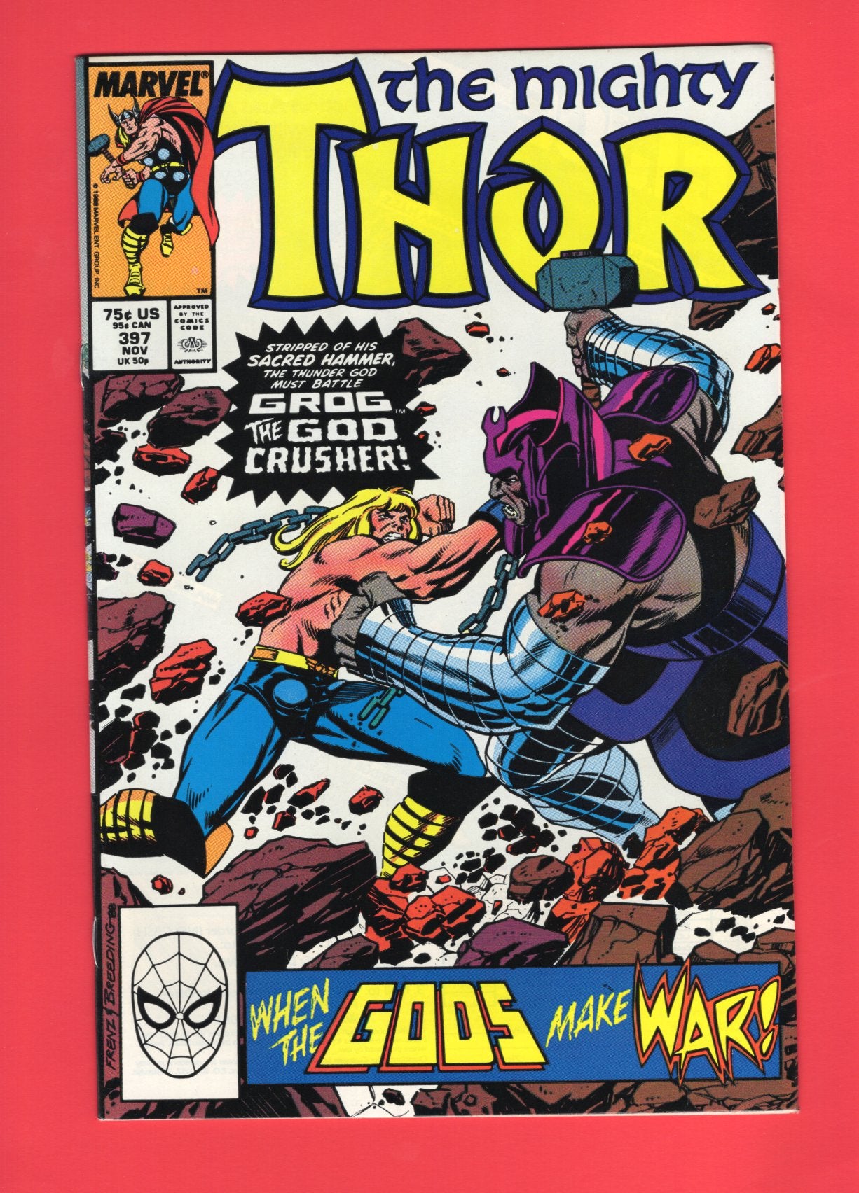 Thor #397 (Nov 1988), 8.5 VF+