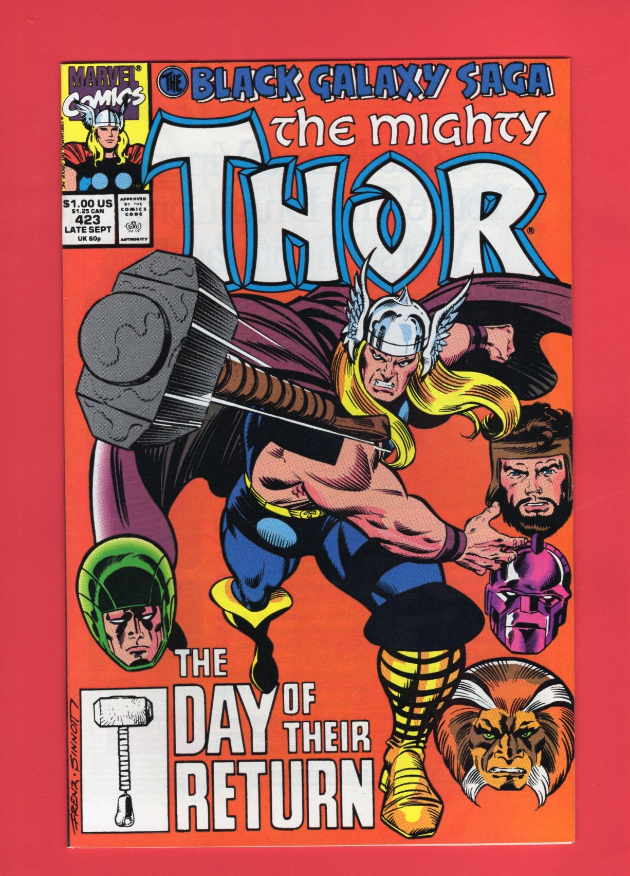 Thor #423 (Sep 1990) 7.5 VF-