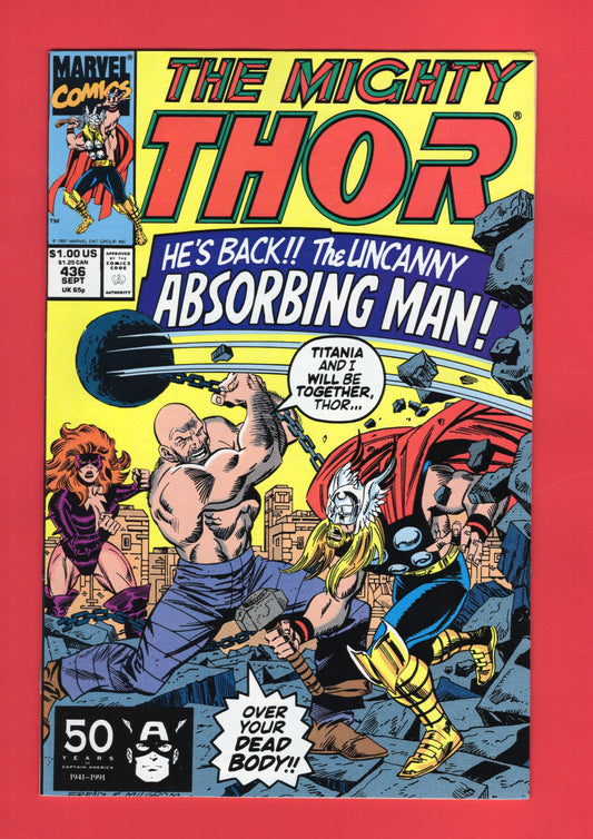 Thor #436 (Sep 1991) 8.0 VF