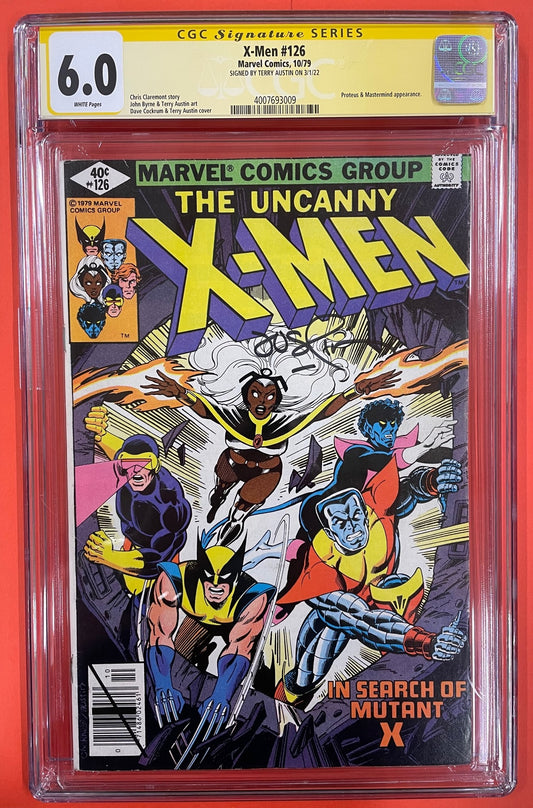 X-Men #126 (Oct 1979), 6.0 FN CGC Signed by Terry Austin
