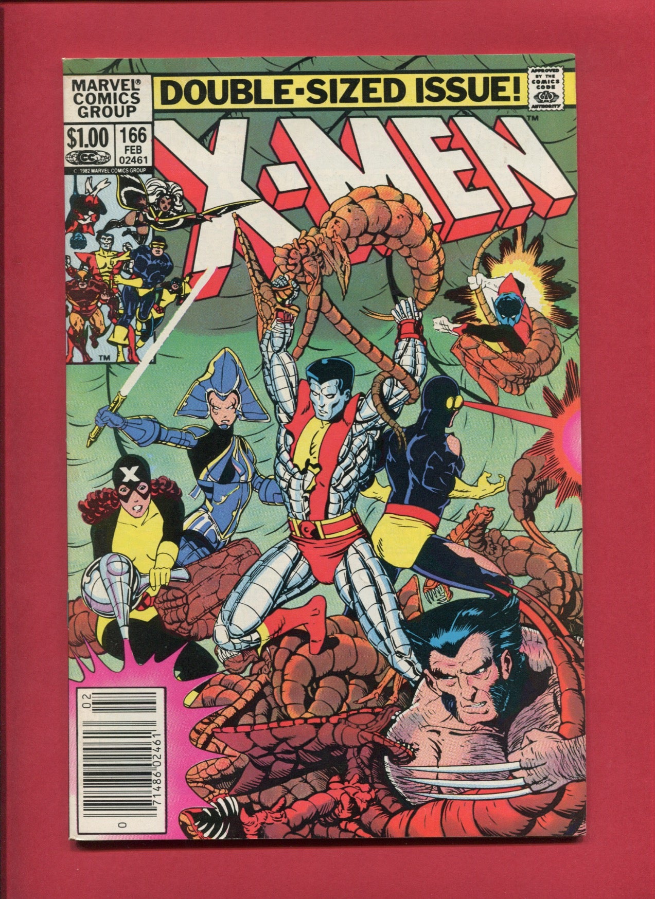 Uncanny X-Men #166 (Feb 1983), 7.5 VF- Newsstand