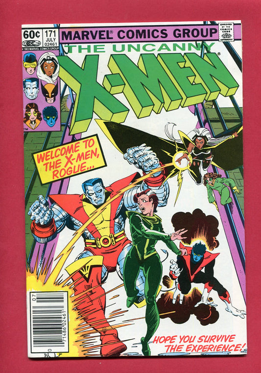 Uncanny X-Men #171 (Jul 1983), 8.5 VF+ Newsstand