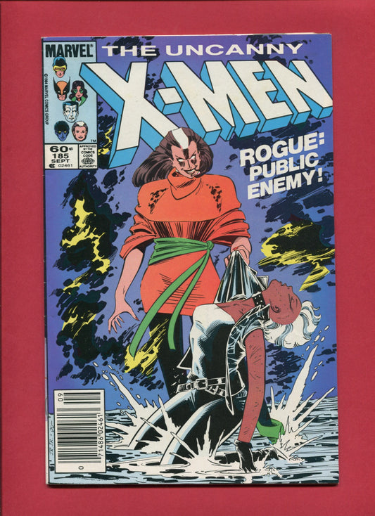Uncanny X-Men #185 (Sep 1984), 8.0 VF Newsstand