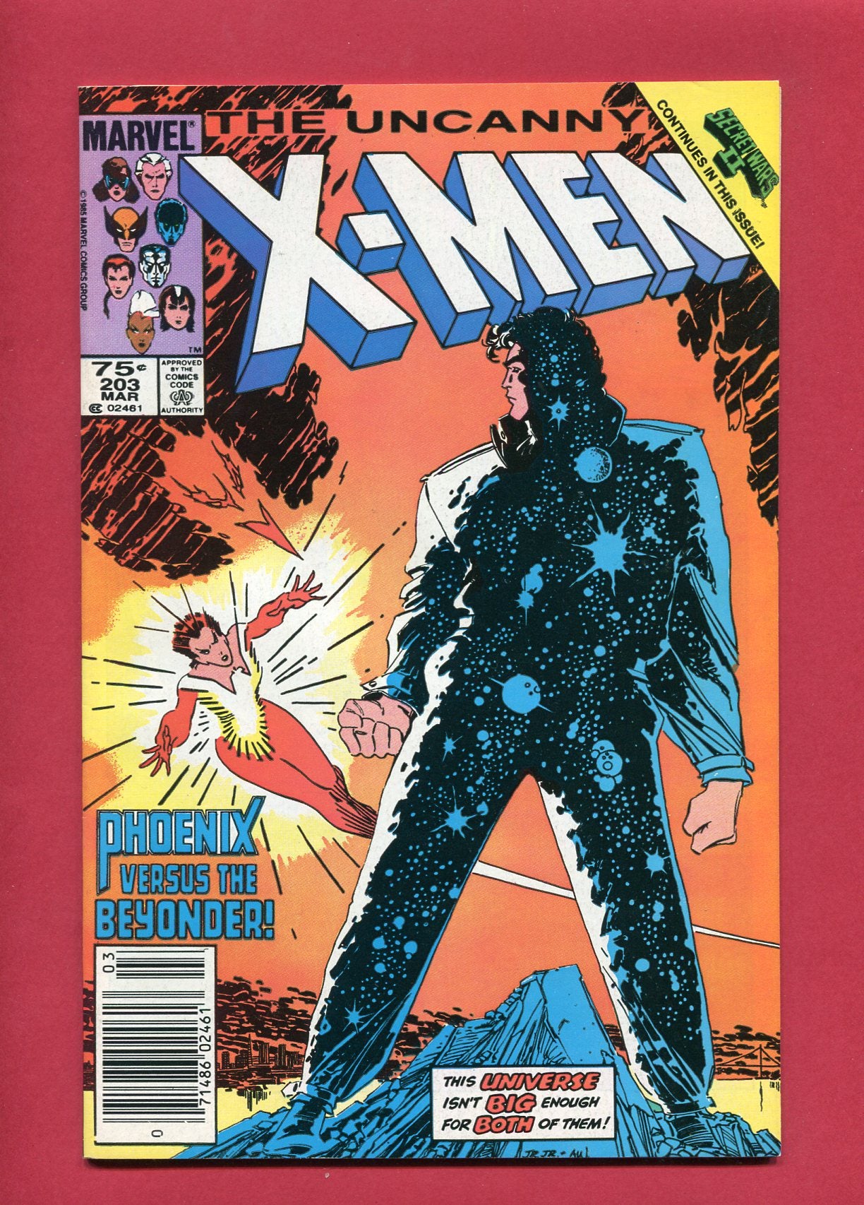 Uncanny X-Men #203 (Mar 1986), 9.2 NM- Newsstand