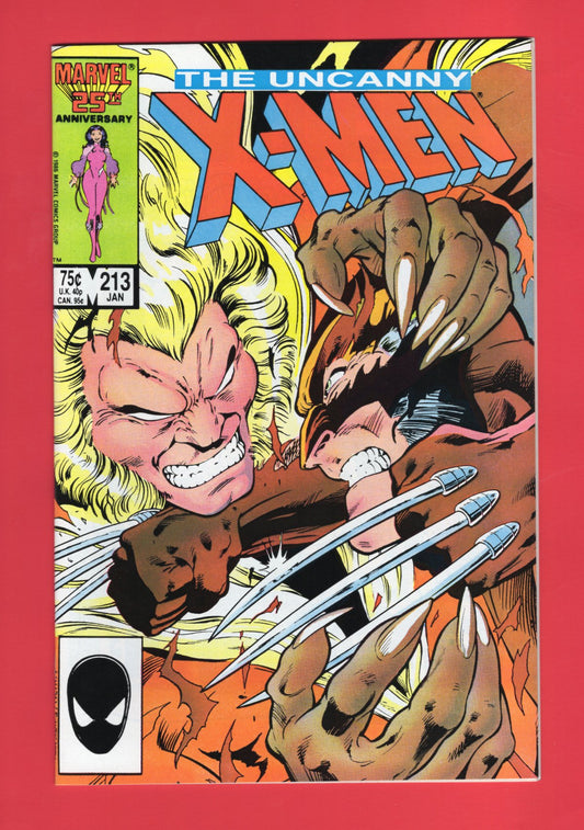 Uncanny X-Men #213 (Jan 1987) 9.2 NM-