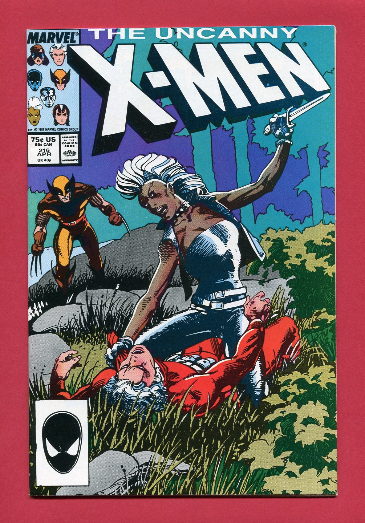 Uncanny X-Men #216 (Apr 1987), 7.5 VF-