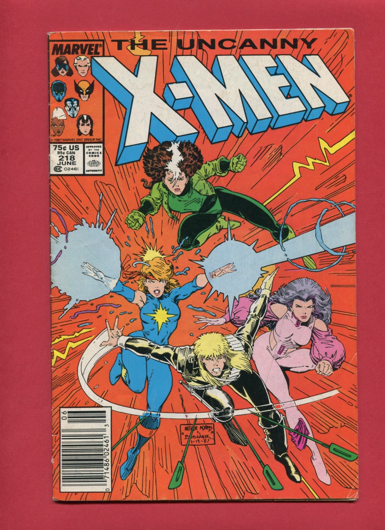 Uncanny X-Men #218 (Jun 1987), 5.5 FN-