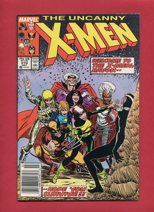Uncanny X-Men #219 (Jul 1987), 7.0 FN/VF
