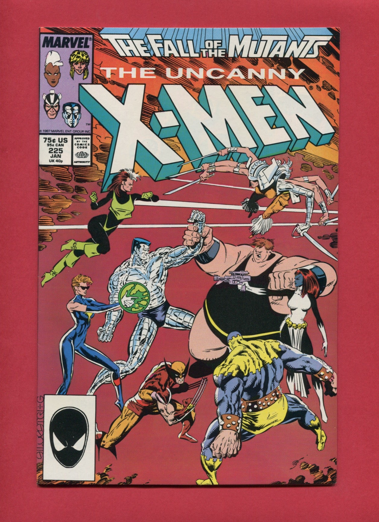 Uncanny X-Men #225 (Jan 1988), 9.2 NM-