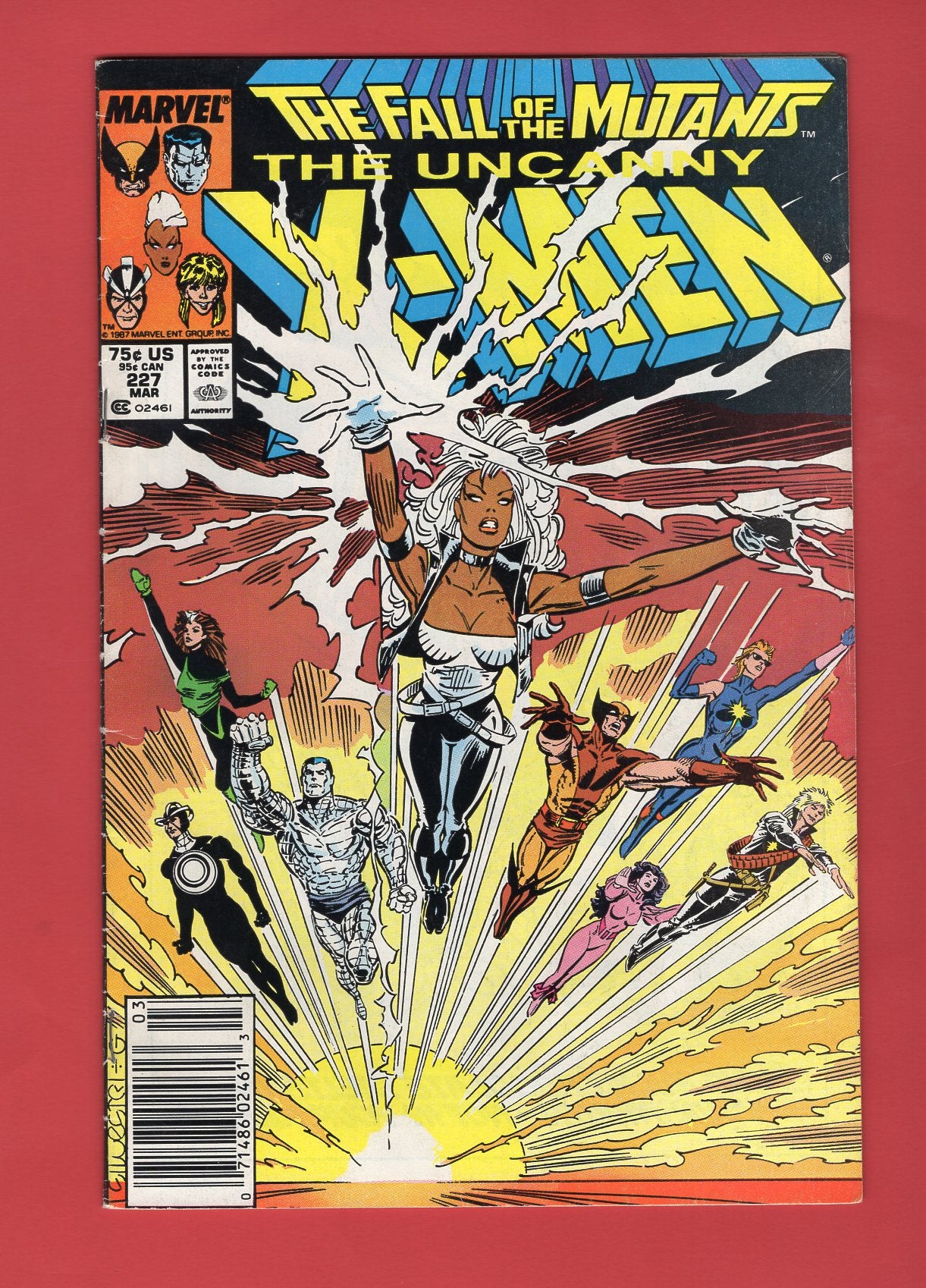 Uncanny X-Men #227 (Mar 1988), 5.5 FN- Newsstand