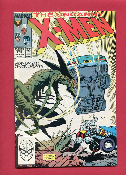 Uncanny X-Men #233 (Sep 1988), 8.5 VF+
