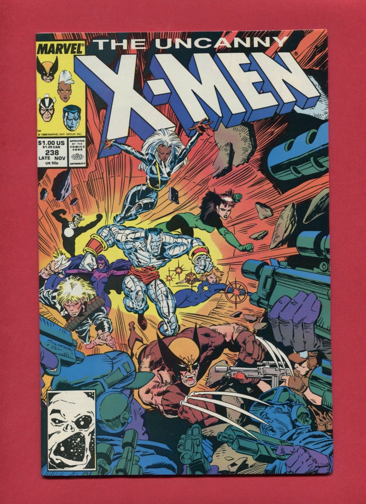 Uncanny X-Men #238 (Nov 1988), 9.2 NM-