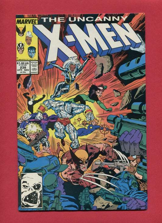 Uncanny X-Men #238 (Nov 1988), 9.2 NM-