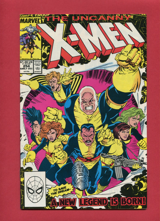 Uncanny X-Men #254 (Dec 1989), 9.2 NM-