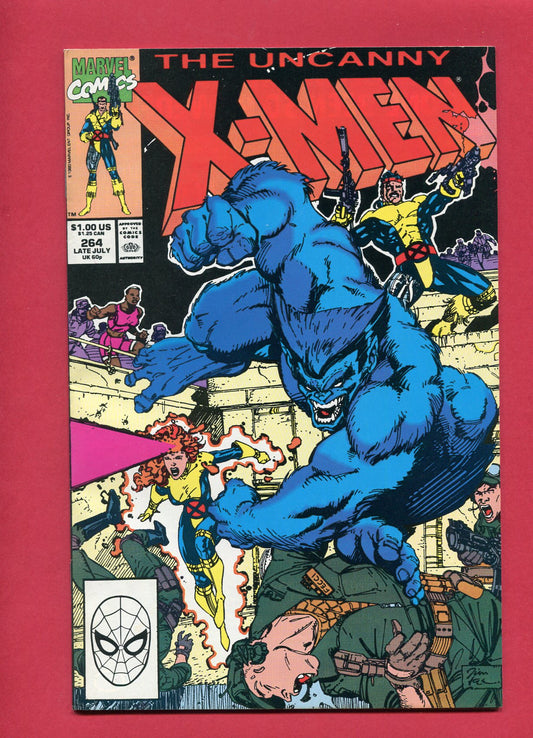 Uncanny X-Men #264 (Jul 1990), 9.2 NM-