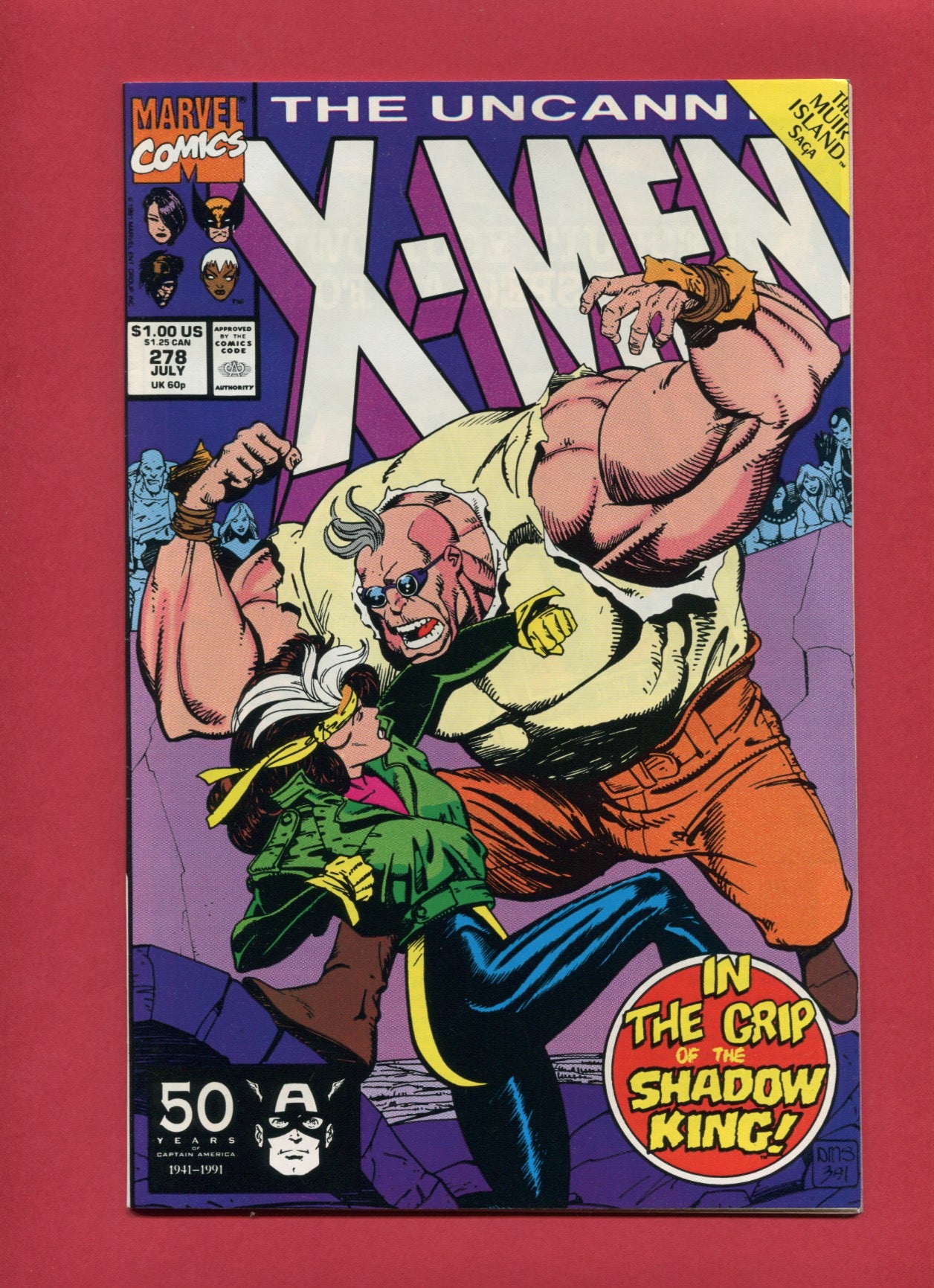 Uncanny X-Men #278 (Jul 1991), 9.2 NM-