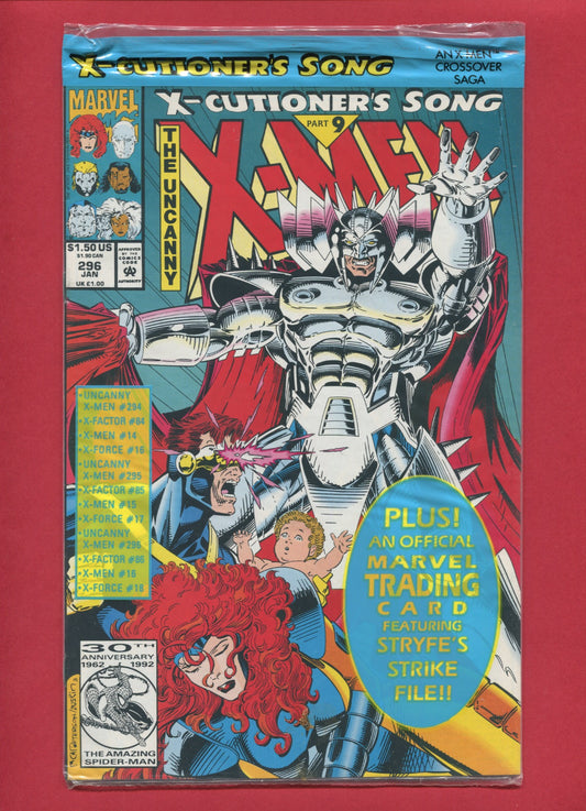 Uncanny X-Men #296 (Jan 1993), 9.2 NM-
