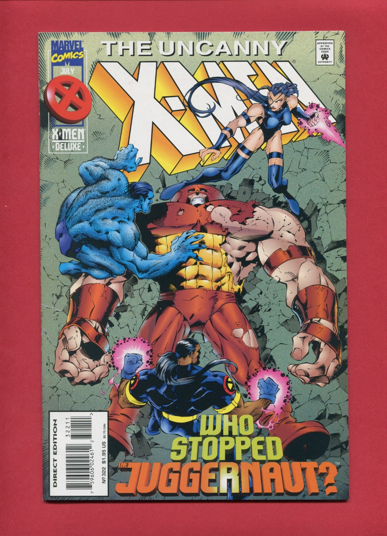 Uncanny X-Men #322 (Jul 1995), 9.2 NM-